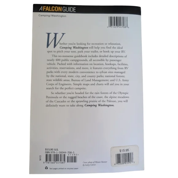 Vintage (2000) Camping Washington Travel Guide - Picture 2 of 3